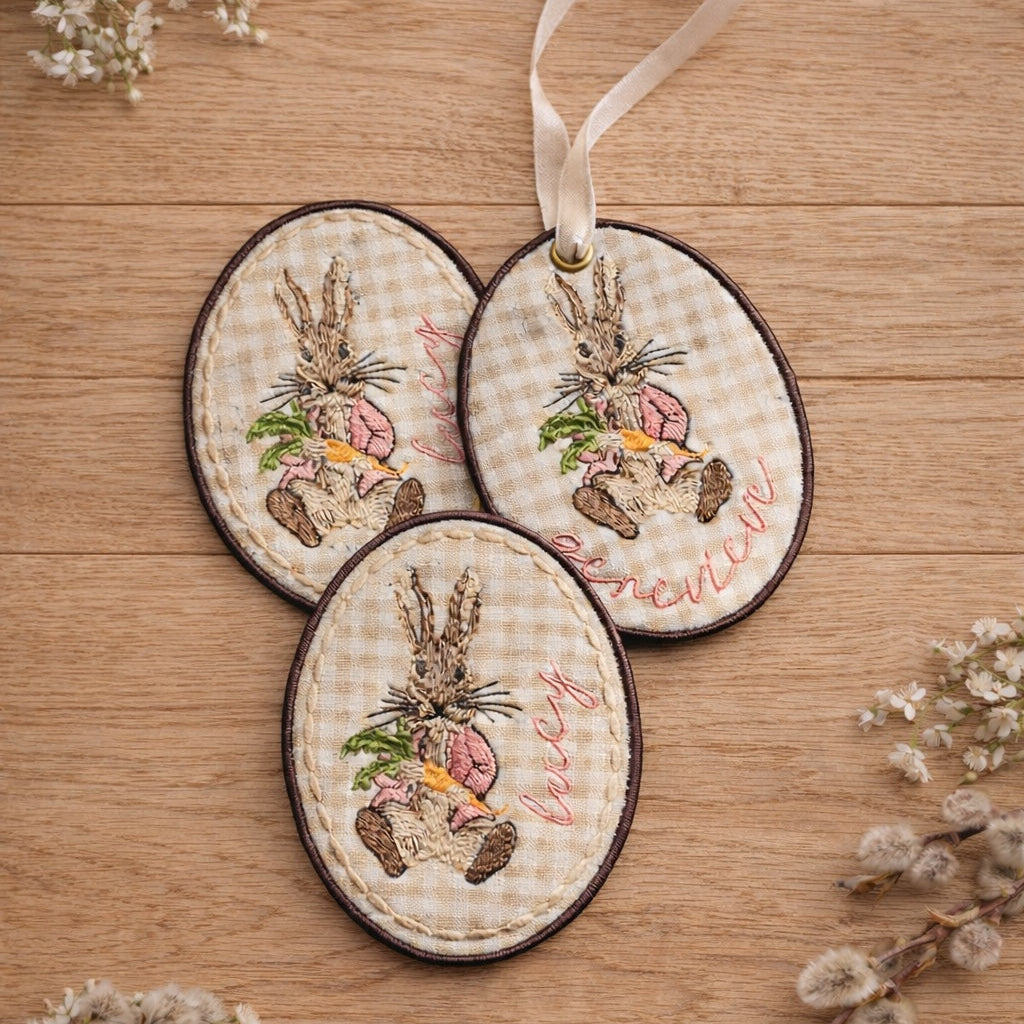 Personalized Embroidered Easter Basket Tag